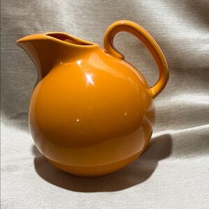 Vintage Style Orange Pitcher